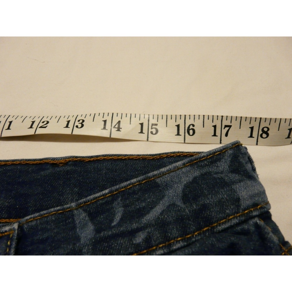 Levi's 511 Slim Jeans Men 38x30(36X29) Blue Tropical Leaf Print Streetwear Denim - Picture 11 of 14